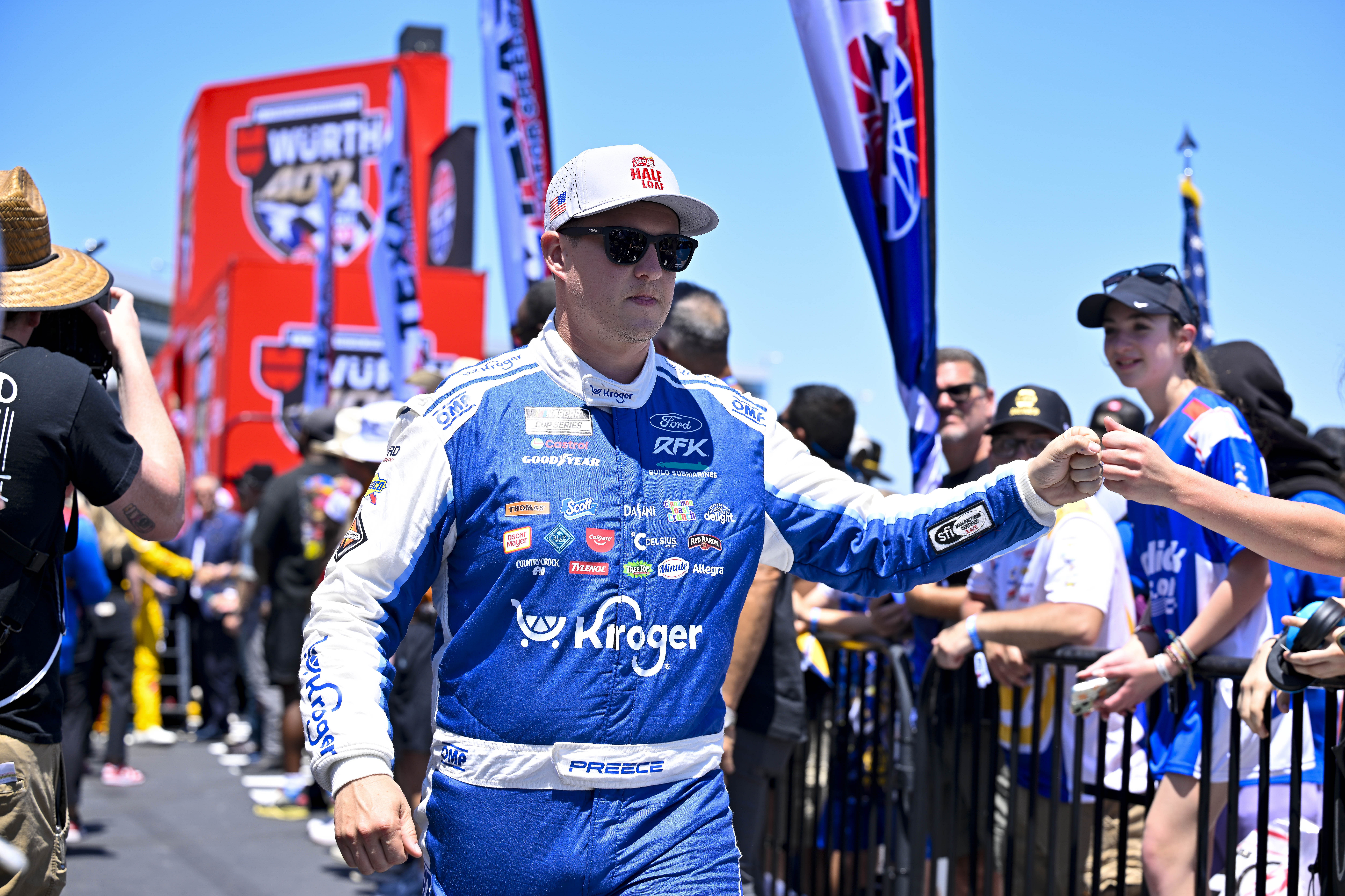 Ryan Preece (60) is introduced before the Wurth 400 race at Texas Motor Speedway. Source: Imagn